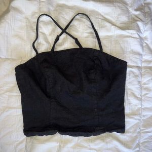 Black urban outfitters crop top